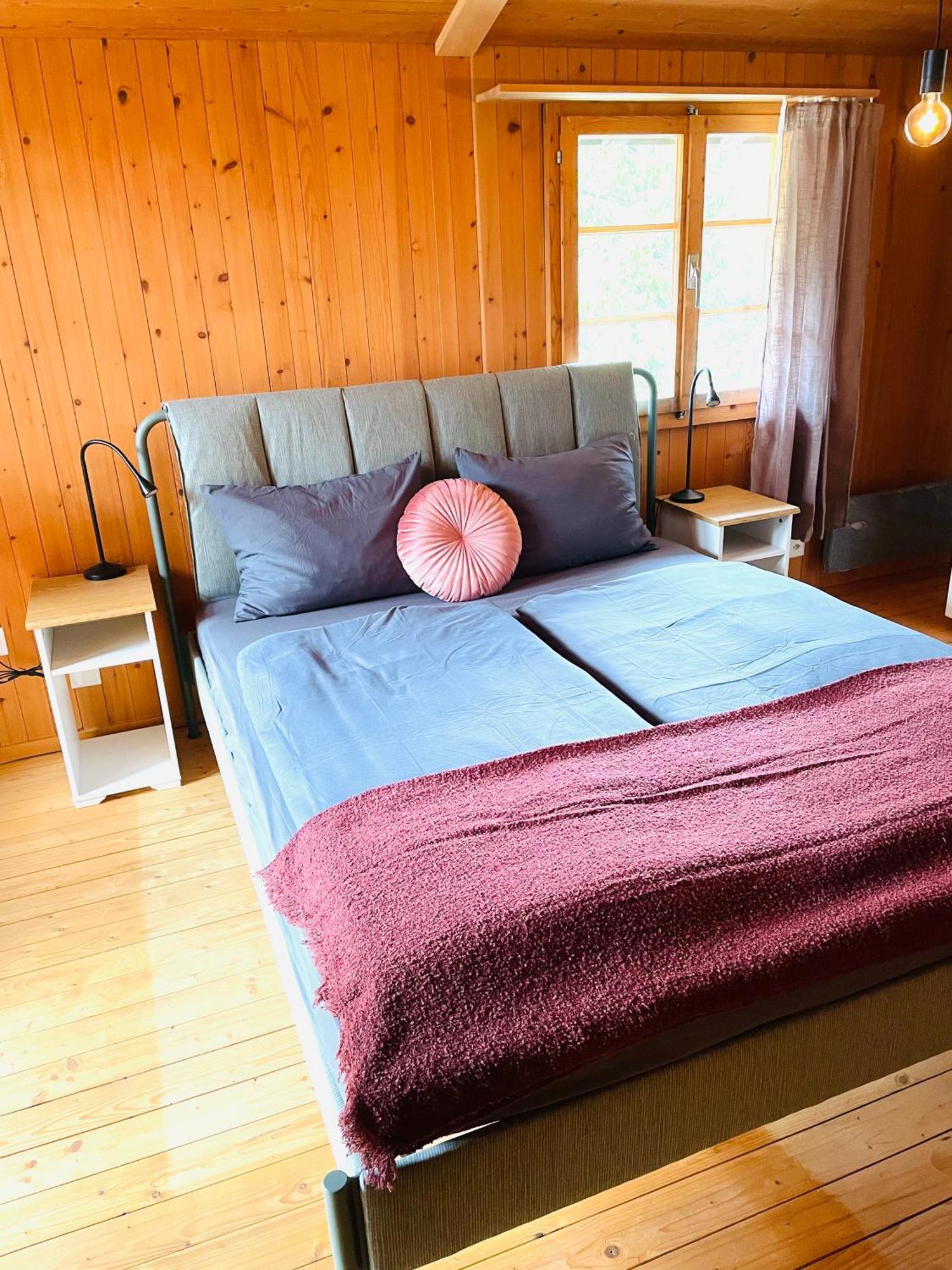 Lovely & Great Equipped Wooden Alp Chalet Flat คันเดอร์ชเตค ภายนอก รูปภาพ
